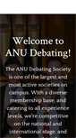 Mobile Screenshot of anudebating.com