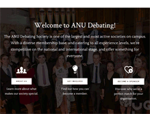 Tablet Screenshot of anudebating.com